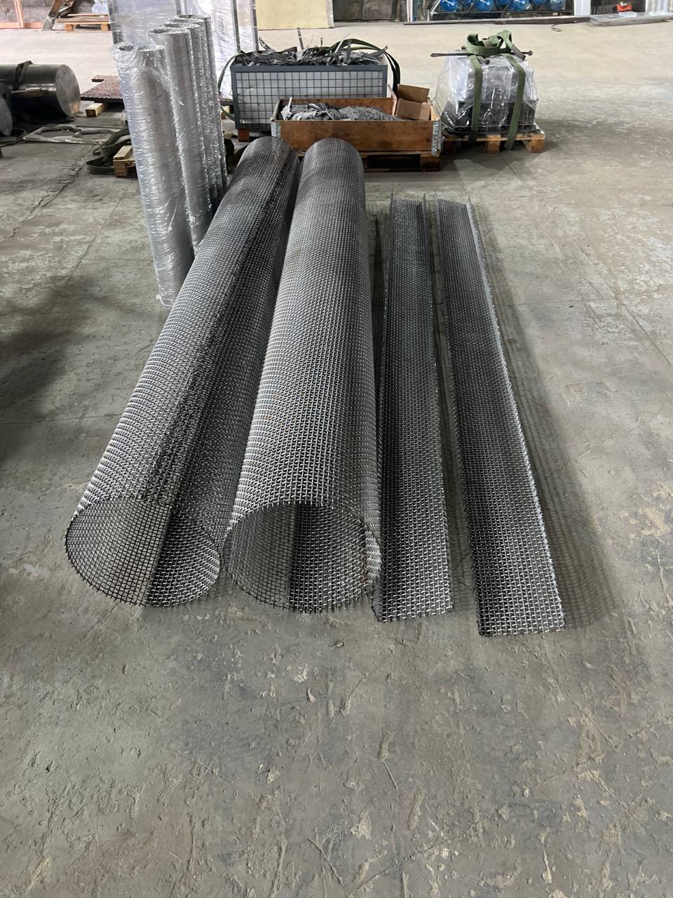 Гибка и вальцовка сетки 